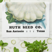 南瓜の種の包みのラベル キッチンタオル (折り畳み)