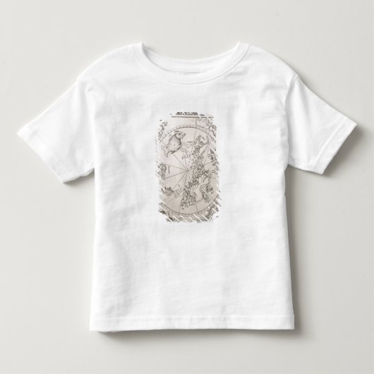 南空の地図 トドラーTシャツ (正面)