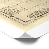 南米の地図1700 ポスター (角)