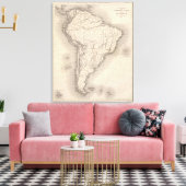 南米の地図2 キャンバスプリント (インサイチュ (リビング))