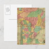 南米の地図2 ポストカード (正面/裏面)