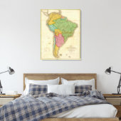 南米の地図3 キャンバスプリント (インサイチュ (寝室))