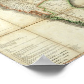 南米の地図3 ポスター (角)