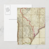 南米の地図3 ポストカード (正面/裏面)