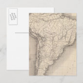 南米の地図4 ポストカード (正面/裏面)