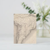南米の地図4 ポストカード (スタンド正面)