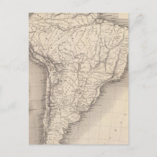 南米の地図4 ポストカード
