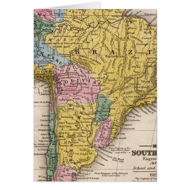 南米の地図5 (正面)
