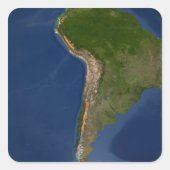 南米の地域の氷河 スクエアシール (正面)