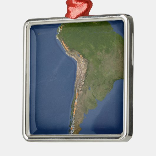 南米の地域の氷河 メタルオーナメント (左)