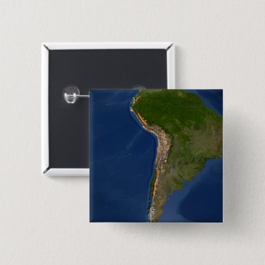 南米の地域の氷河 缶バッジ (正面&裏面)