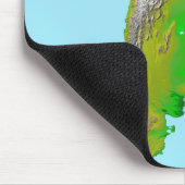 南米の地形図 マウスパッド (コーナー)