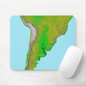 南米の地形図 マウスパッド (マウス)