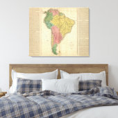 南米の歴史地図 キャンバスプリント (インサイチュ (寝室))