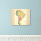 南米の歴史地図 キャンバスプリント (インサイチュ (ウッドフロア))