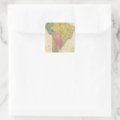 南米の歴史地図 スクエアシール (バッグ)