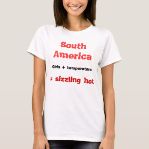 南米の熱い女の子Tシャツ Tシャツ