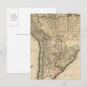 南米の総合地図 ポストカード (正面/裏面)