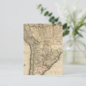 南米の総合地図 ポストカード (スタンド正面)