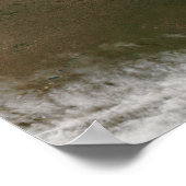 南米の衛星表示 ポスター (角)