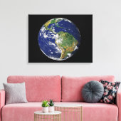 南米を示す全地球 キャンバスプリント (インサイチュ (リビング))