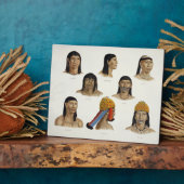 南米インディアンの頭 フォトプラーク (側面)