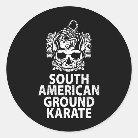 南米グラウンド空手 Bjj ブラジリアン柔術 ラウンドシール (正面)