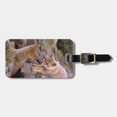 南米グレーキツネ（ライカロペックスグリセウス）ペア ラゲッジタグ (正面横)
