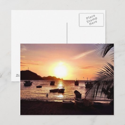 南米コロンビア ポストカード (正面/裏面)