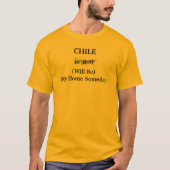 南米チリ いつかは住みたい家 旅行好きな人へ Tシャツ (正面)
