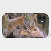 南米ネコギツネ (Lycalopex griseus) ペア Case-Mate iPhoneケース (裏面(横))