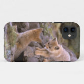 南米ネコギツネ (Lycalopex griseus) ペア Case-Mate iPhoneケース (裏面(横))