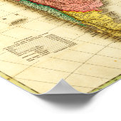 南米パノラママップ南米2 ポスター (角)