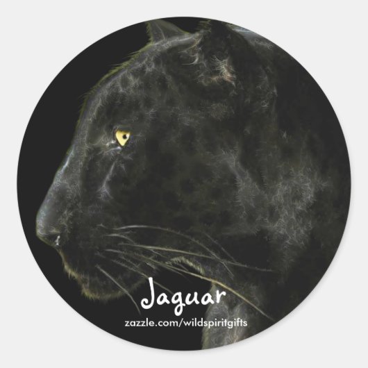 南米ブラックジャガー野生生物収集家 ラウンドシール (正面)