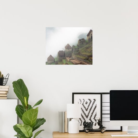 南米ペルーMacchu Picchu ポスター (ホームオフィス)