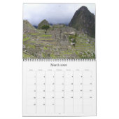 南米ランドスケープ2025 （場所あり） カレンダー (3月 2026)