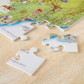 南米北部地図 ジグソーパズル (側面)