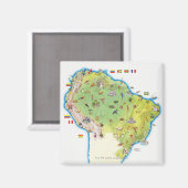 南米北部地図 マグネット (正面/裏面)