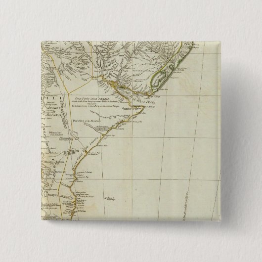 南米南部地図 缶バッジ (正面)