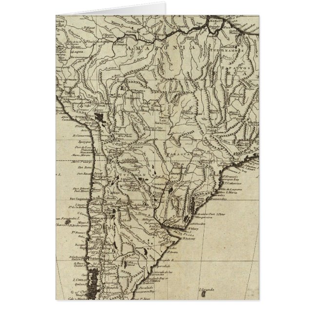 南米地図 (正面)