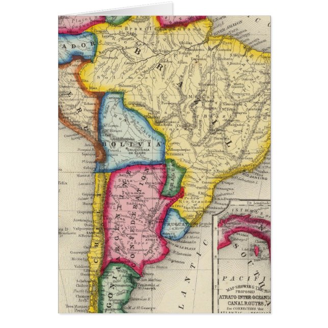 南米地図 (正面)