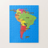 南米地図 ジグソーパズル (縦)
