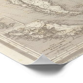 南米地図 ポスター (角)