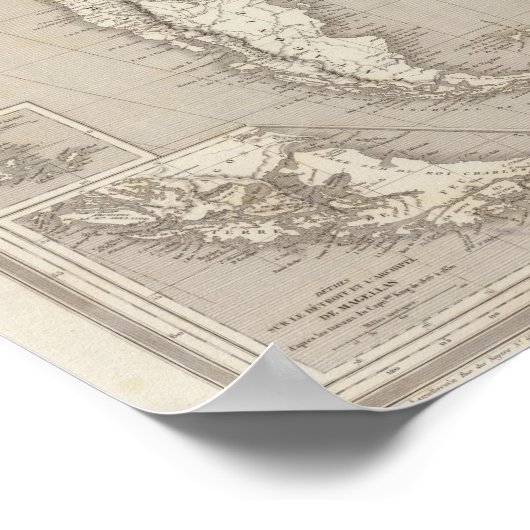 南米地図 ポスター (角)