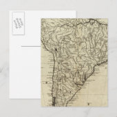 南米地図 ポストカード (正面/裏面)