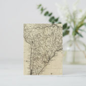 南米地図 ポストカード (スタンド正面)