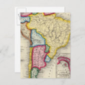 南米地図 ポストカード (正面/裏面)