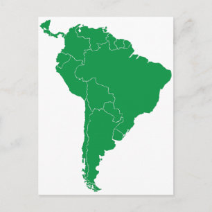 南米地図 ポストカード