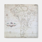 南米地図 マグネット (正面)