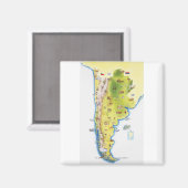 南米地図 マグネット (正面/裏面)